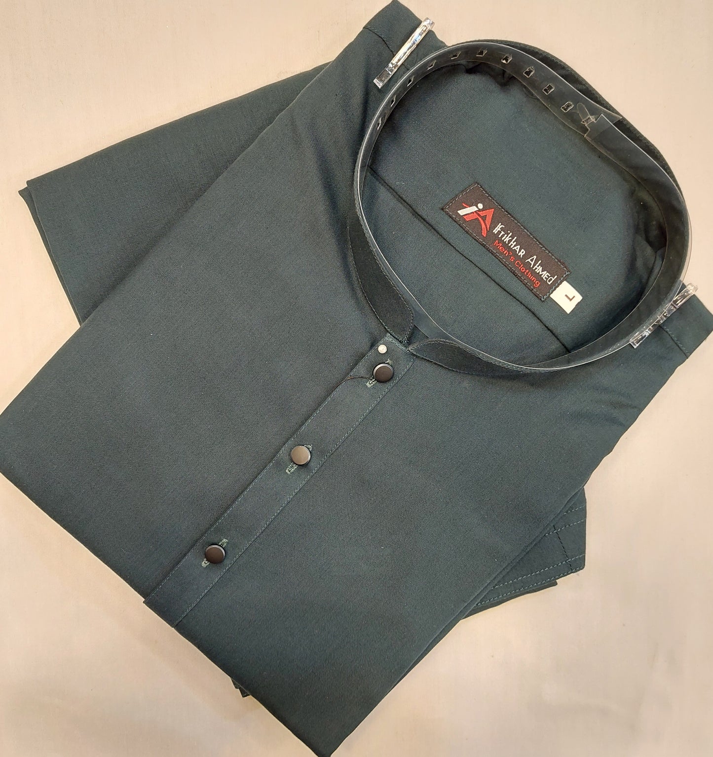Pea Cock Blue - Kameez Shalwar - Wash n Wear Fabric