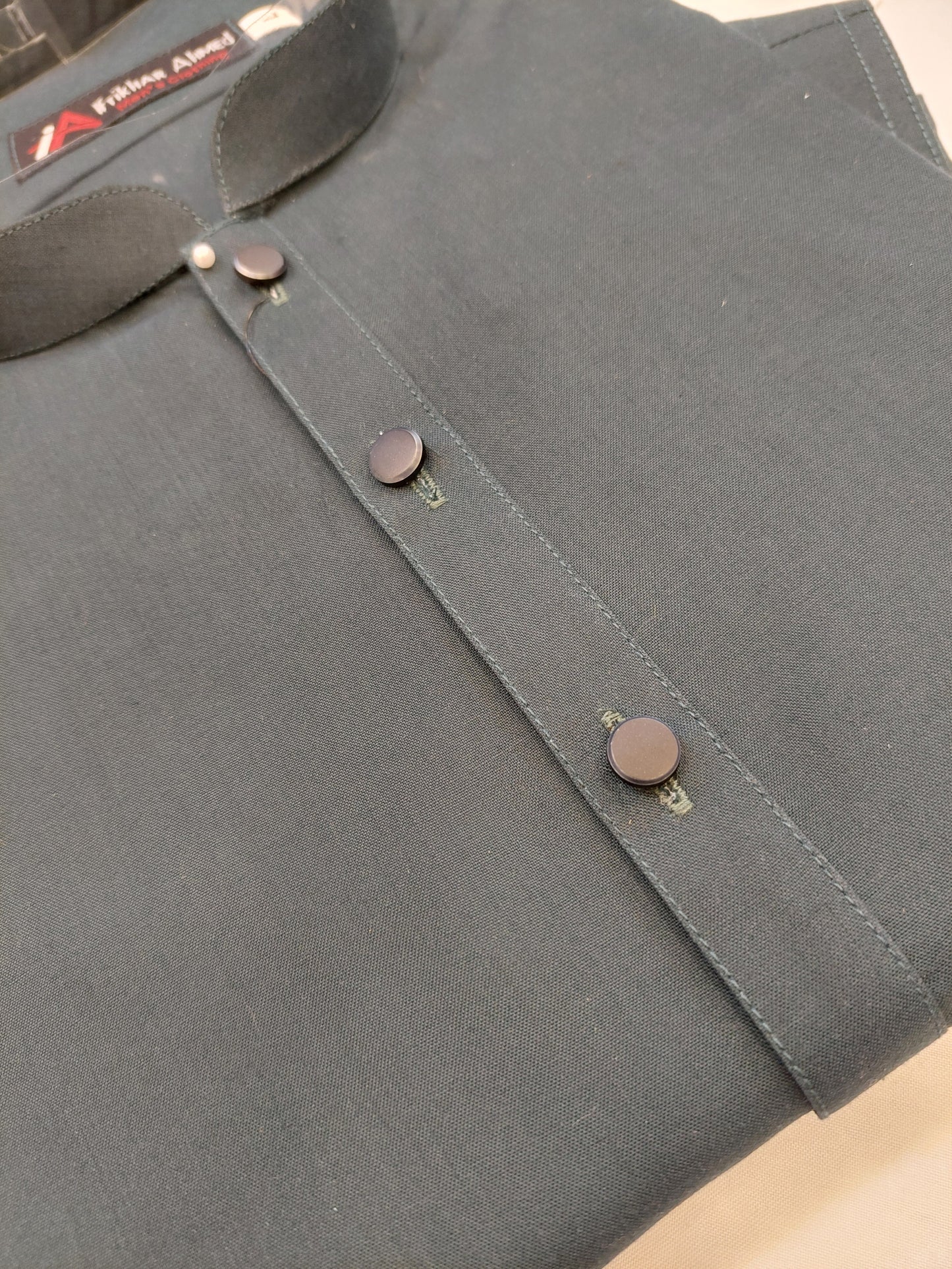 Pea Cock Blue - Kameez Shalwar - Wash n Wear Fabric