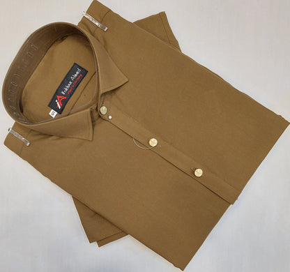 Dhani Brown - Kameez Shalwar - Wash n Wear Fabric