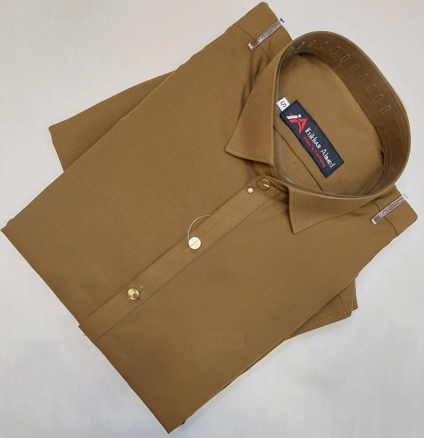 Dhani Brown - Kameez Shalwar - Wash n Wear Fabric