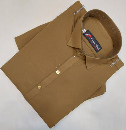 Dhani Brown - Kameez Shalwar - Wash n Wear Fabric