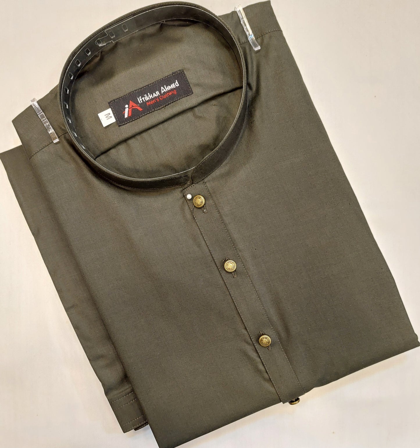 Mehndhi Green - Kameez Shalwar - Egyptian Cotton  - Fabric