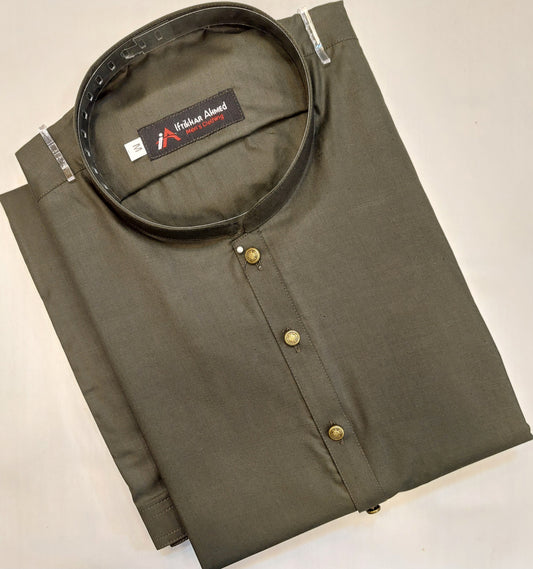 Mehndhi Green - Kameez Shalwar - Egyptian Cotton  - Fabric