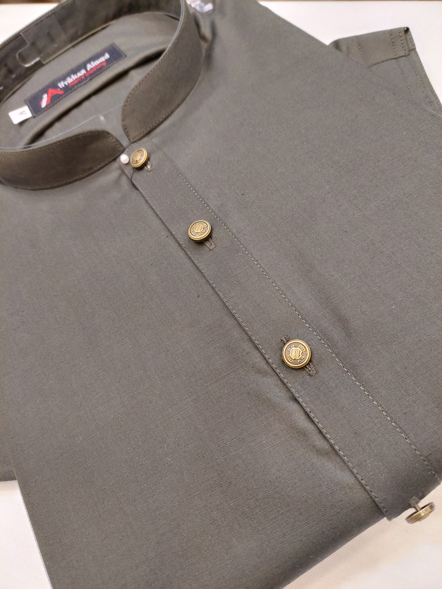 Mehndhi Green - Kameez Shalwar - Egyptian Cotton  - Fabric