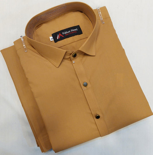 Mustard - Kameez Shalwar - Wash n Wear Fabric