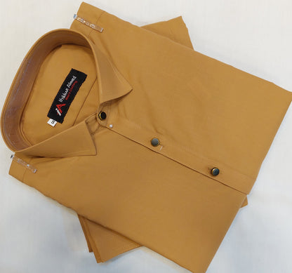 Mustard - Kameez Shalwar - Wash n Wear Fabric
