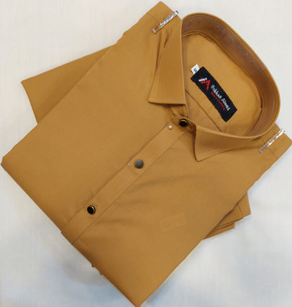 Mustard - Kameez Shalwar - Wash n Wear Fabric