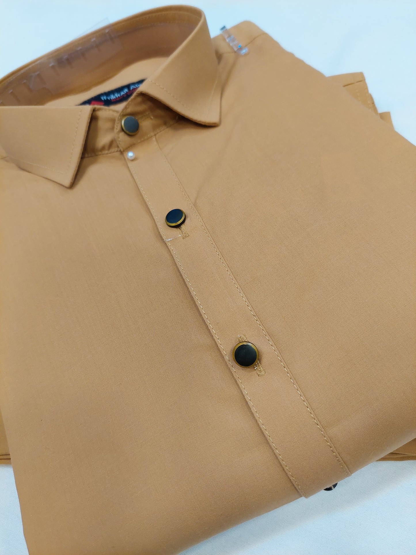 Mustard - Kameez Shalwar - Wash n Wear Fabric