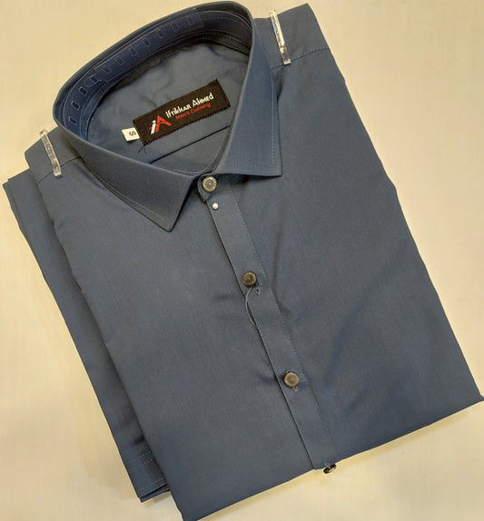 Blue - Kameez Shalwar - Wash n Wear Fabric