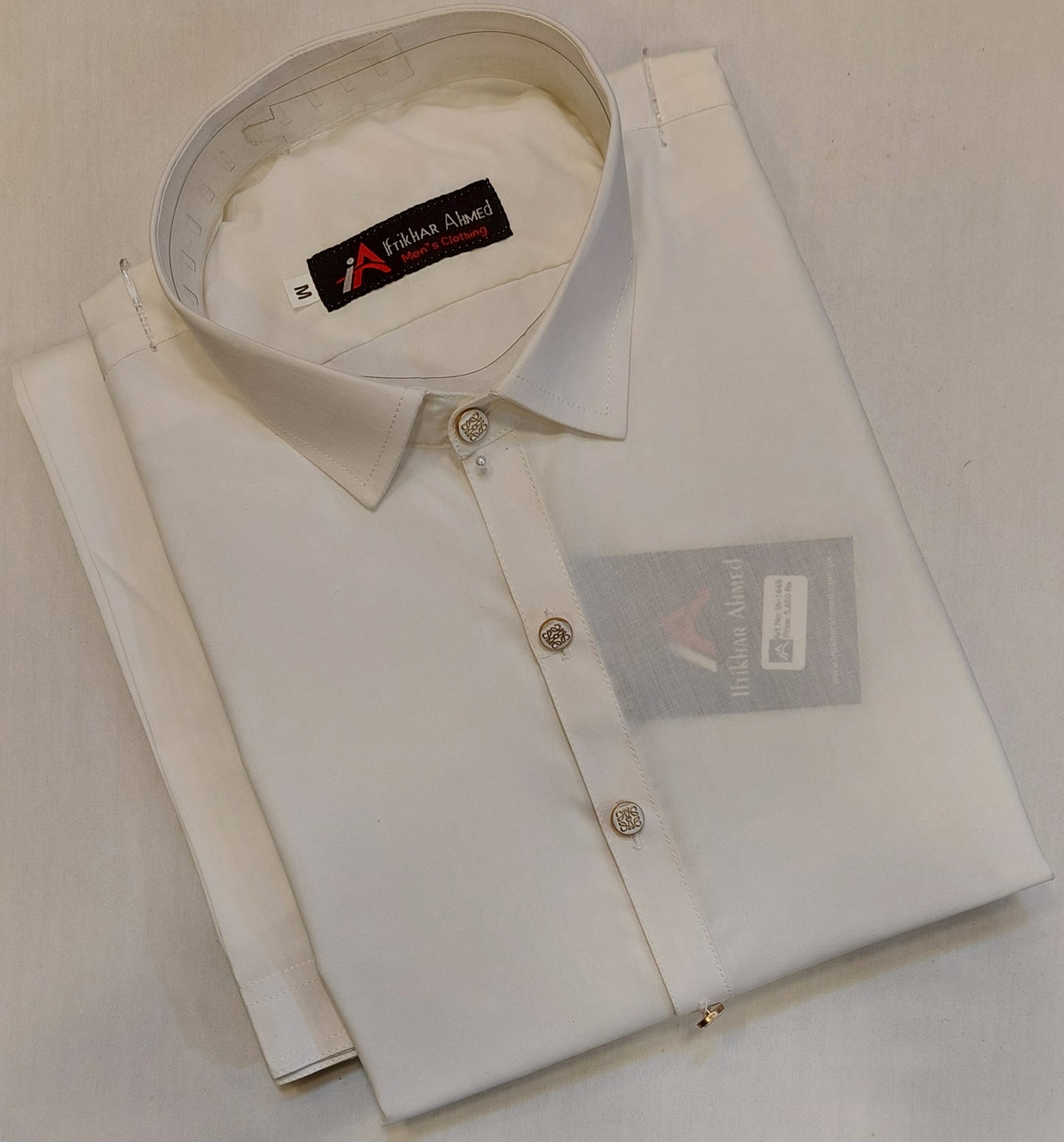 Milky White - Kameez Shalwar - Wash n Wear Fabric