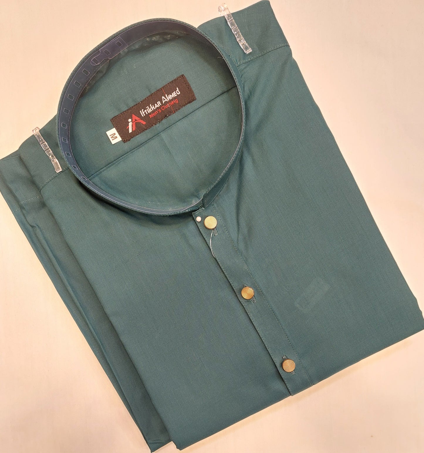 Peacock Green - Kurta Pajama - Egyptian Cotton - Fabric