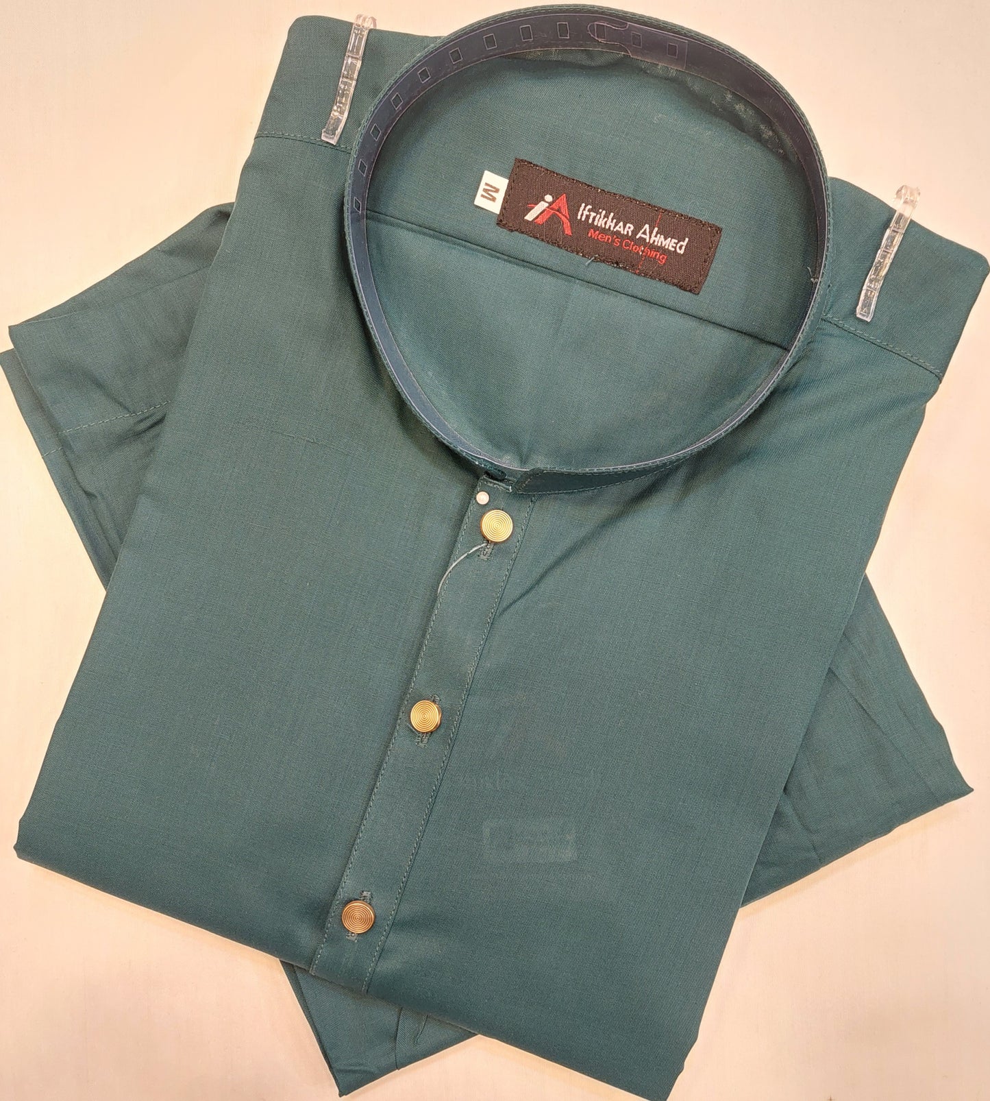 Peacock Green - Kurta Pajama - Egyptian Cotton - Fabric