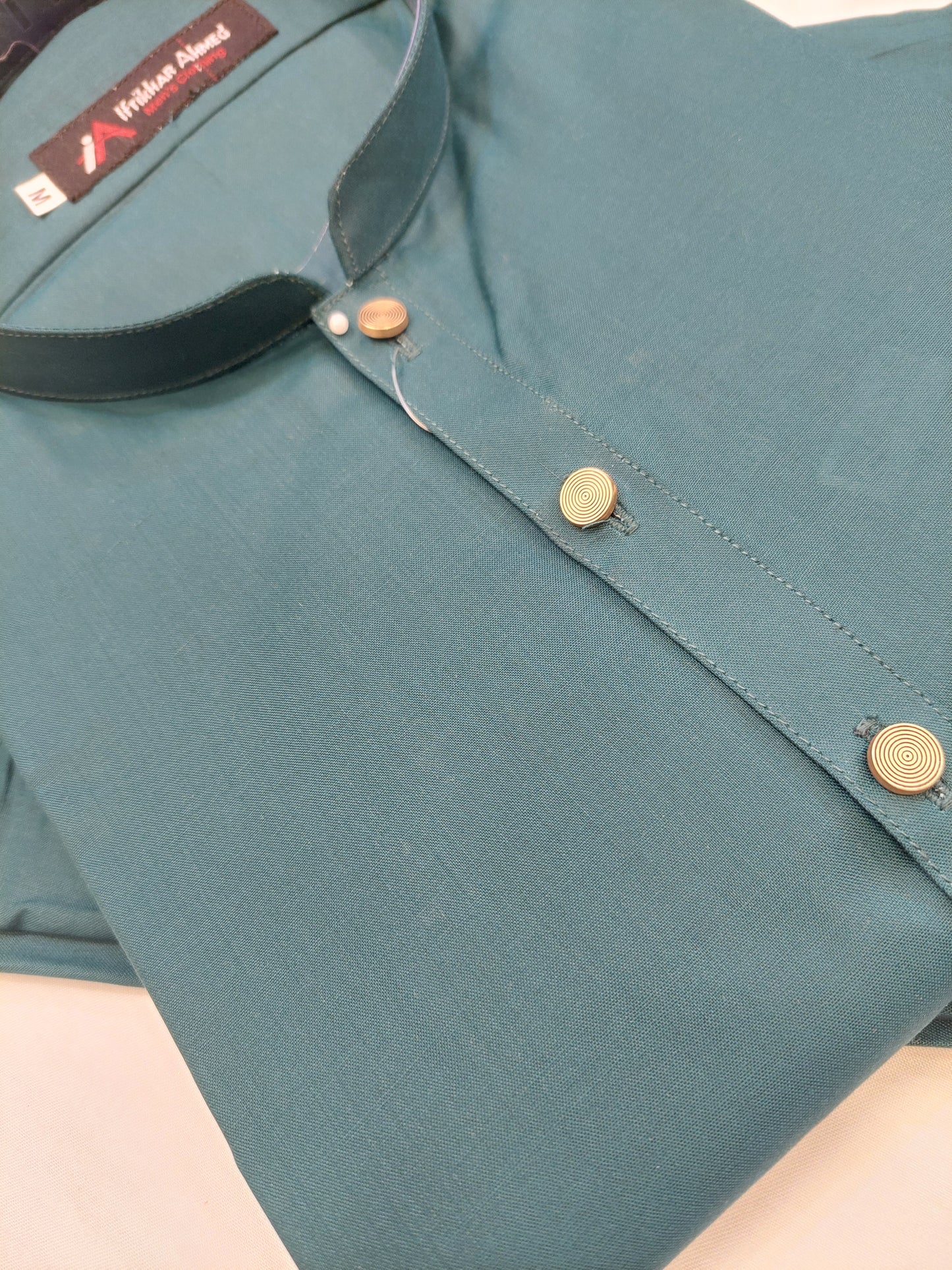 Peacock Green - Kurta Pajama - Egyptian Cotton - Fabric