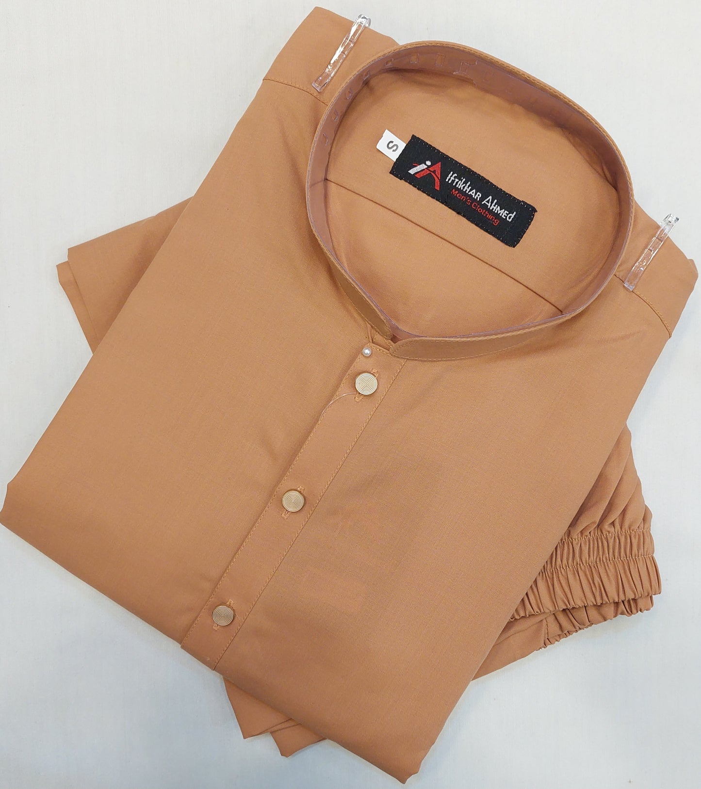 Peach - Kurta Pajama - Egyptian Cotton - Fabric