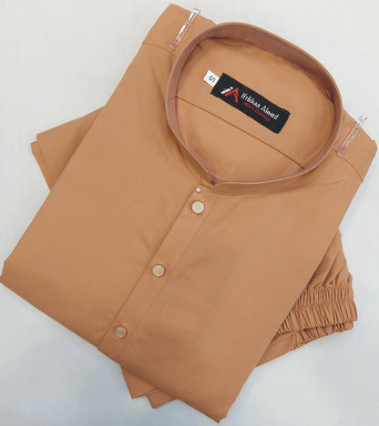 Peach - Kurta Pajama - Egyptian Cotton - Fabric