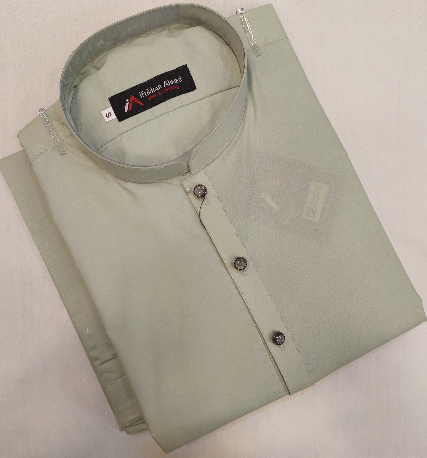 Pistachio Green - Kurta Pajama - Egyptian Cotton - Fabric