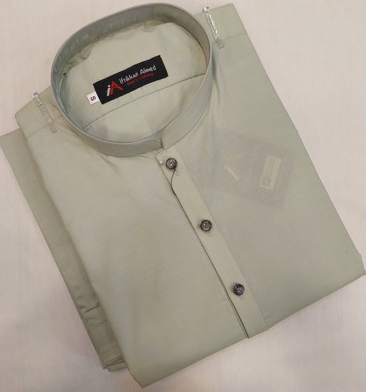 Pistachio Green - Kurta Pajama - Egyptian Cotton - Fabric