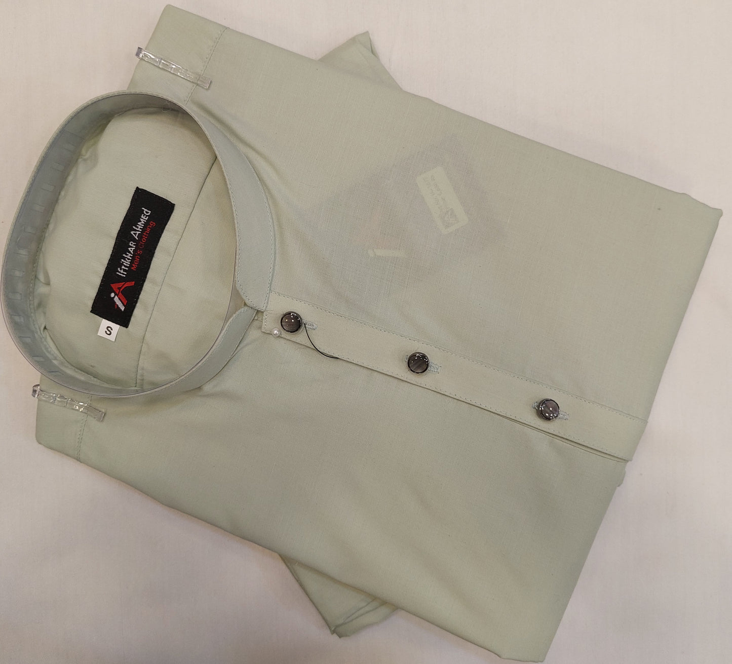 Pistachio Green - Kurta Pajama - Egyptian Cotton - Fabric